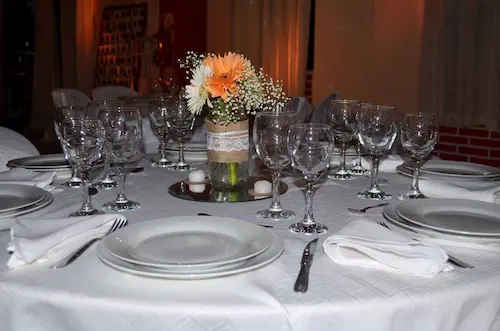 Servicio de vajilla premium